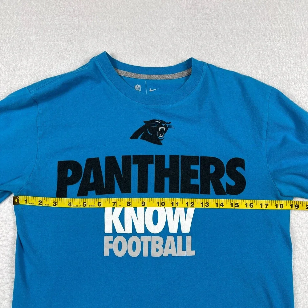Carolina Panthers Shirt Mens Medium Nike‎ NFL Team Football Tee Tailgate Travel